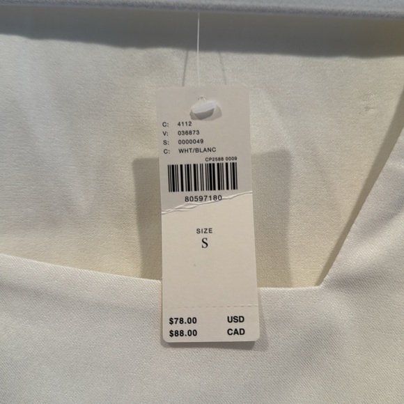 NWT Maeve Small by Anthropologie puff / mutton long sleeve top in white! - Picture 4 of 5
